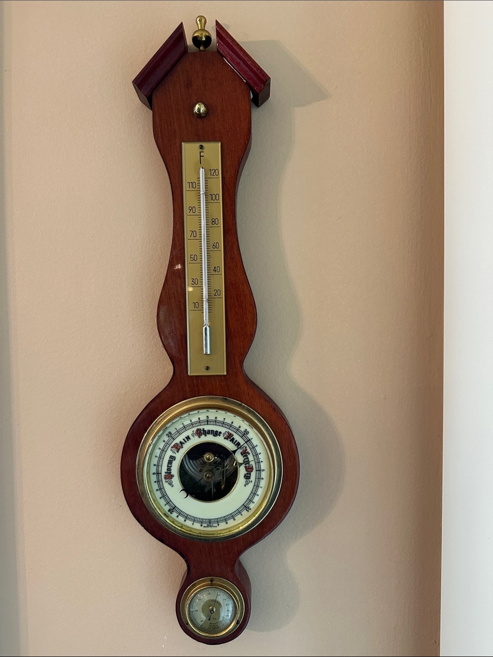 Vintage 3 in 1 barometer